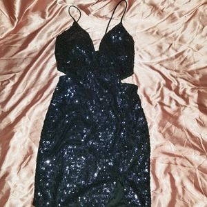 Sparkly black and dark dress